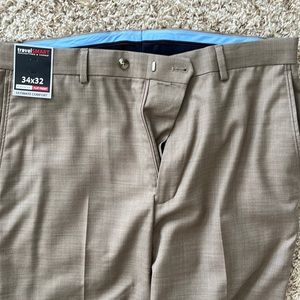 Tan mens dress pants NWT 34x32